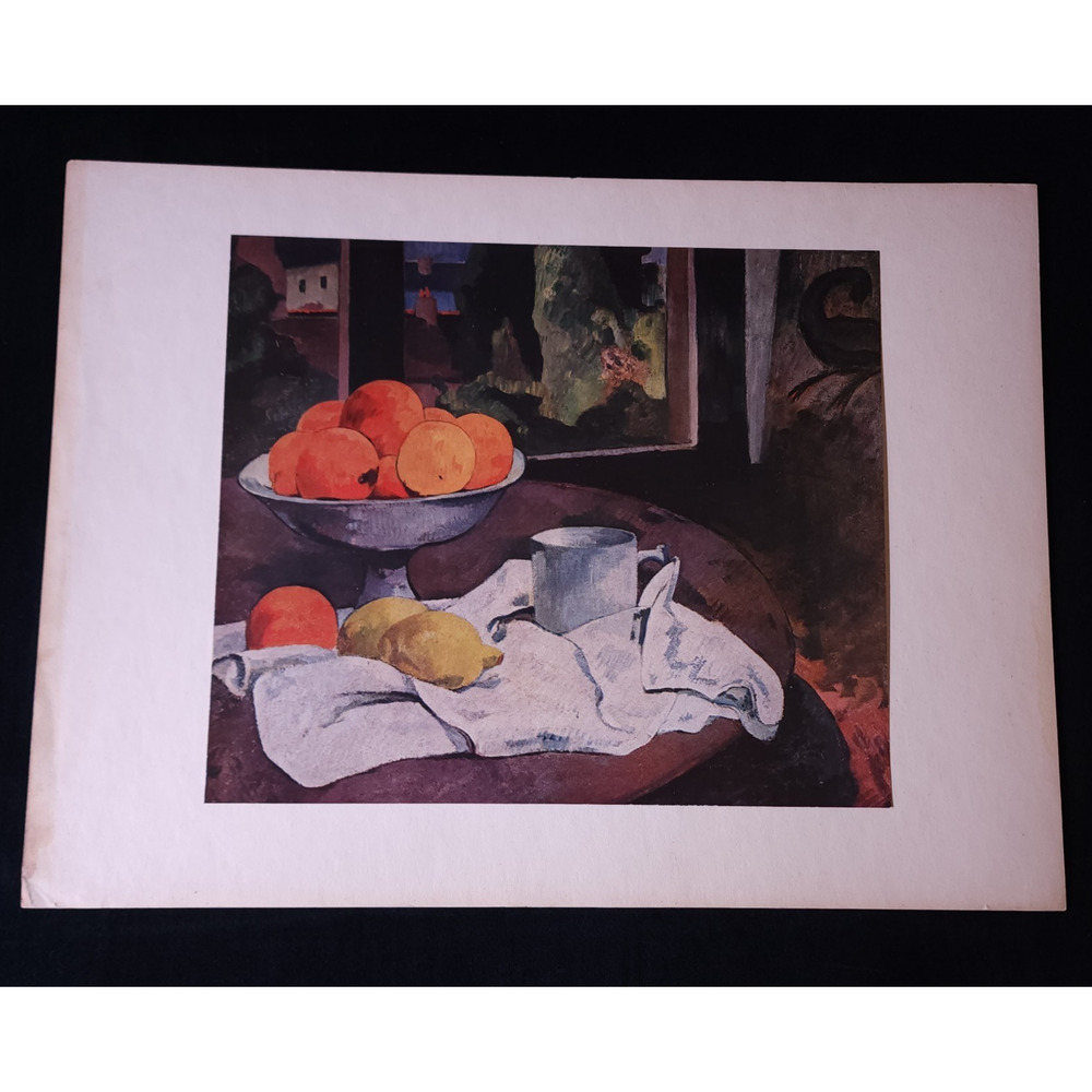 1940s Paul Gauguin Still Life 1st Edition Swiss Full-Color Print Vintage Art